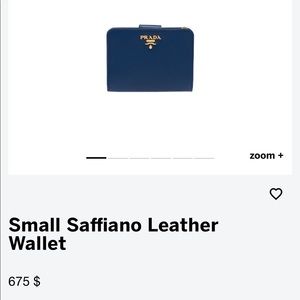 PRADA small saffiano leather wallet